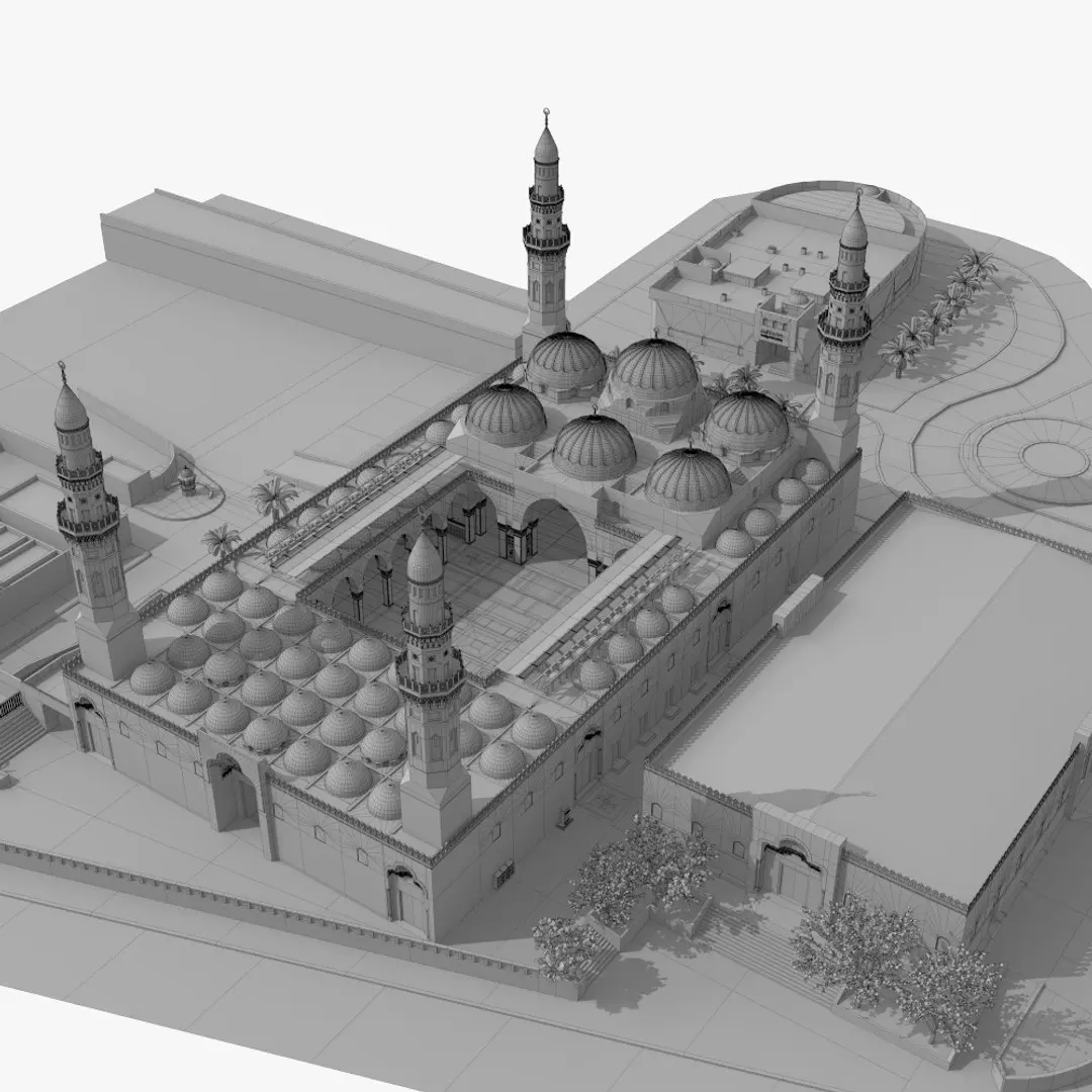 Masjid Quba 3D model