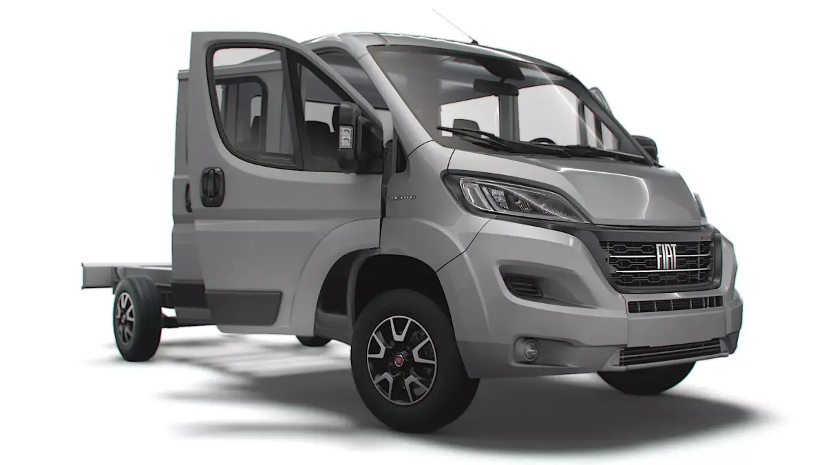 Fiat Ducato Chassis Truck CrCab 4035WBXL HQInterior 2023 3D model