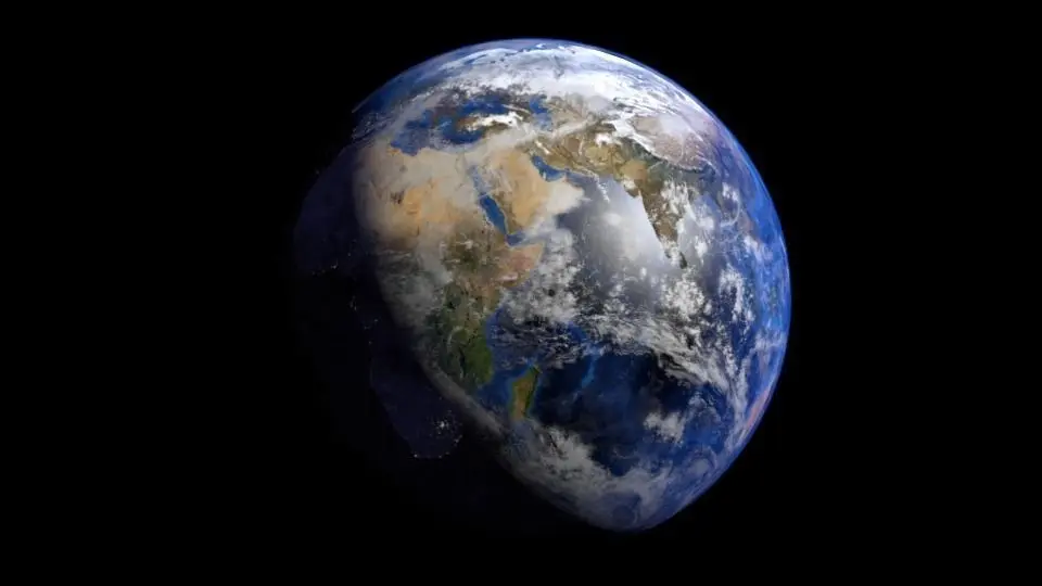 Realistic Earth from space - Free 3D model