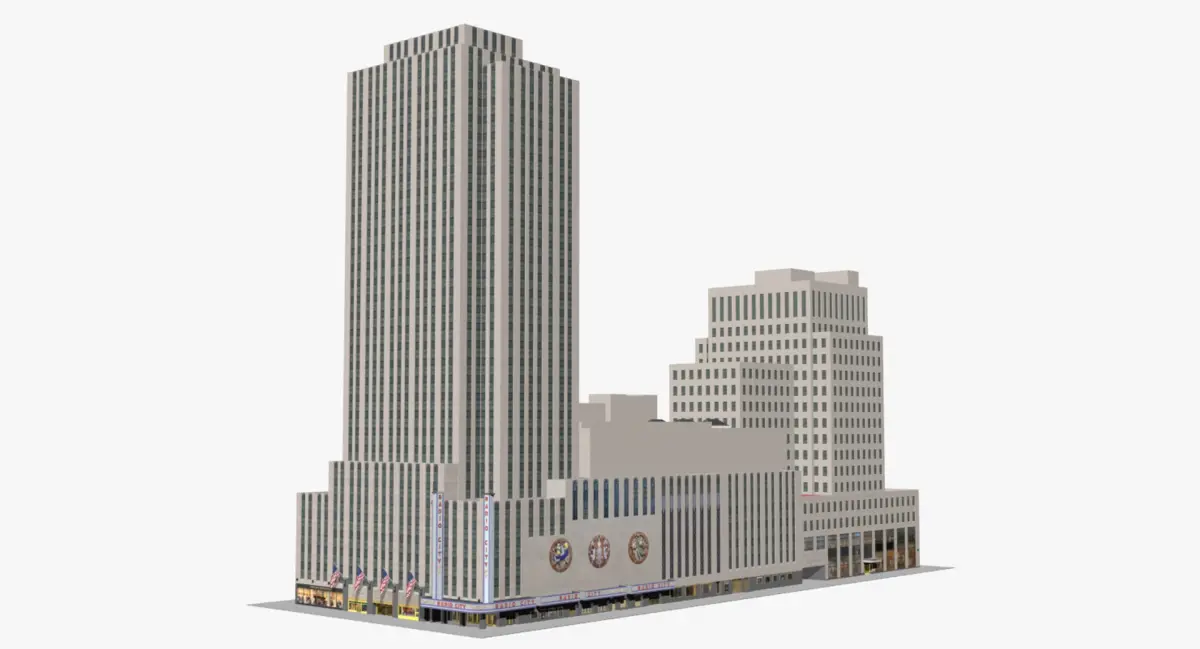 Radio City Music Hall Building 1270 Avenue 3D model