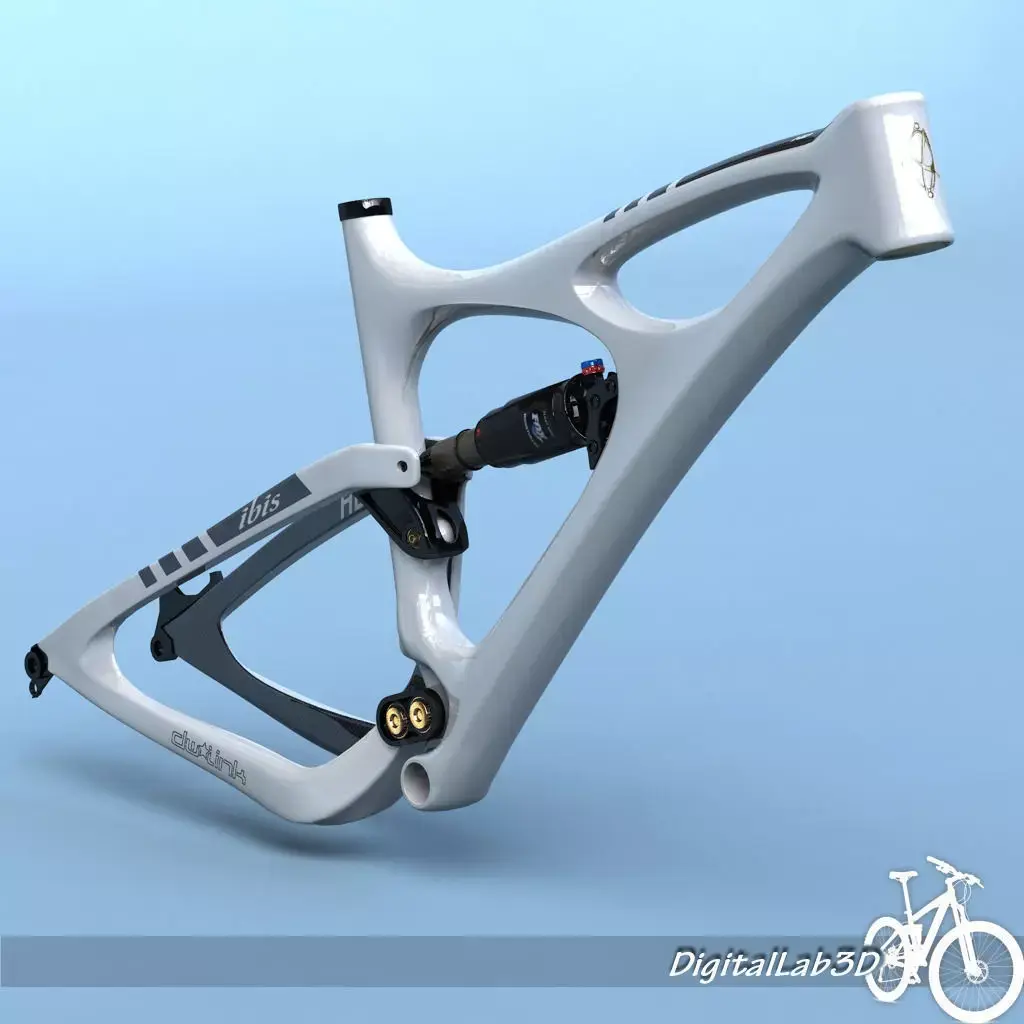 Bike Frame Mojo HD White 3D model
