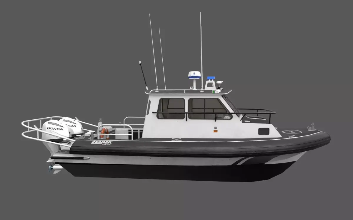 SeaArk Patrol boat  Low-poly 3D model