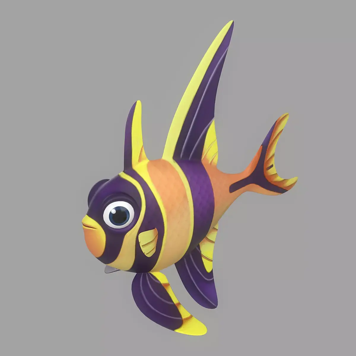 Cartoon Fish 18 Low-poly 3D model