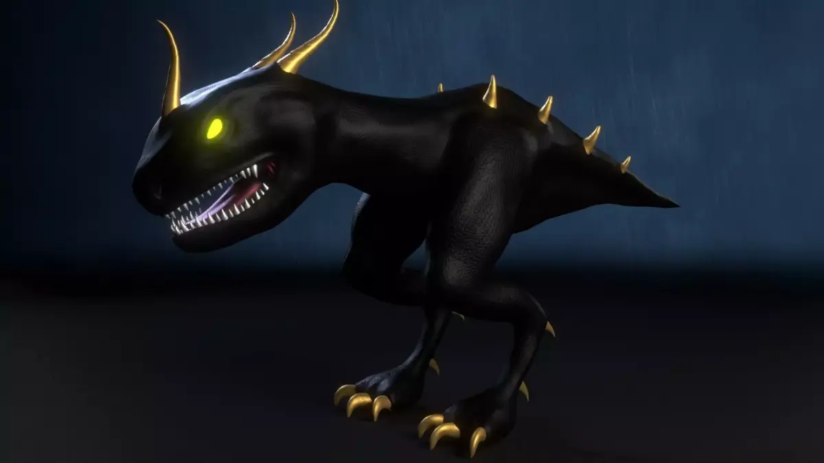 Dragonsnapper Raptor Creature Low-poly 3D model