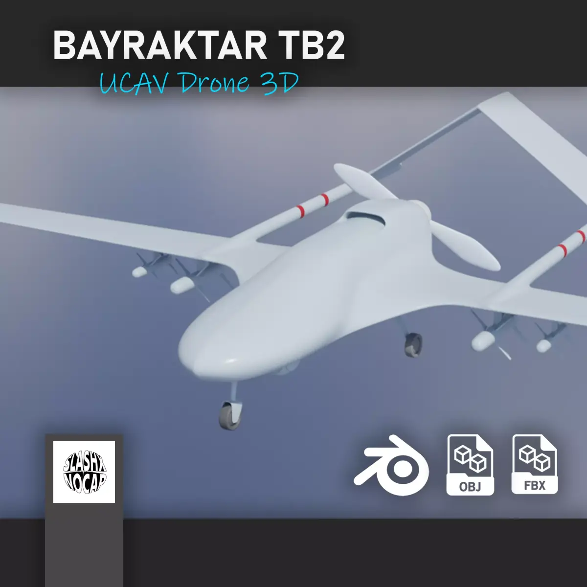 Bayraktar tb2 UCAV Drone 3D 3D model