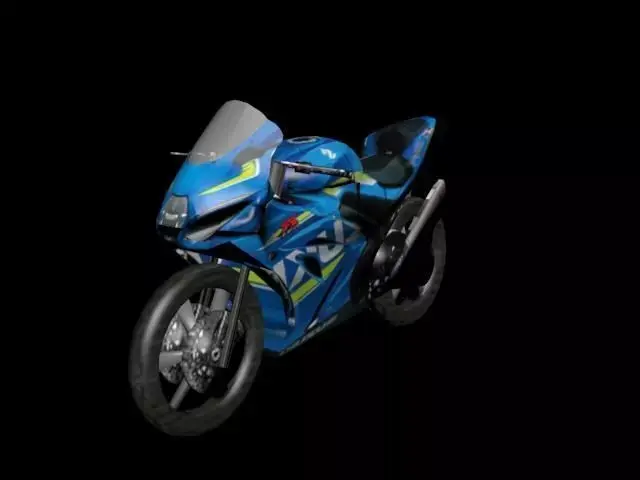 Suzuki GSX-R 1000 Low-poly 3D model