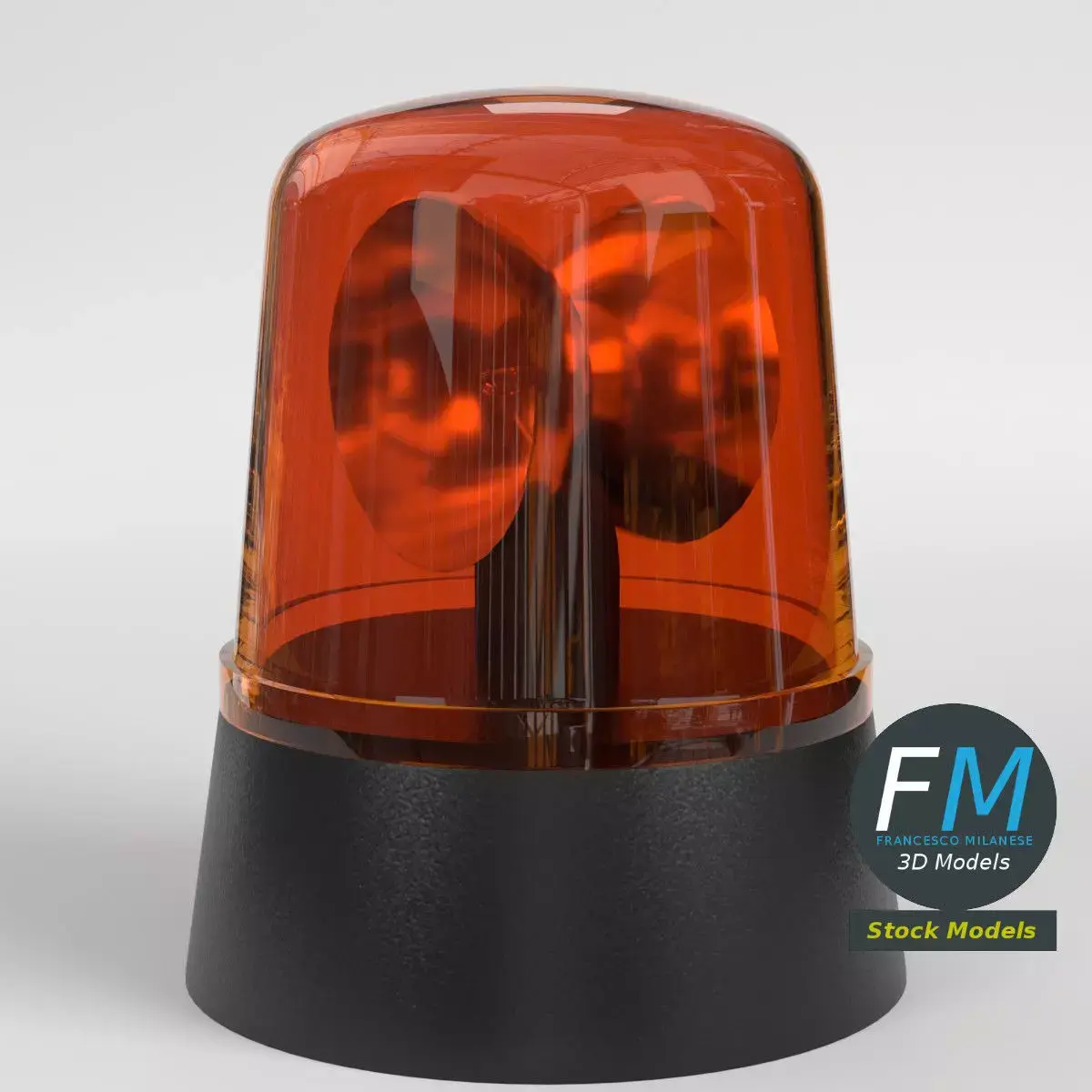 Rotating Beacon Light 1 3D model