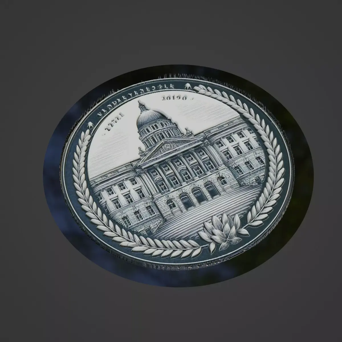 Building House Pendant Medallion 3D print model 18