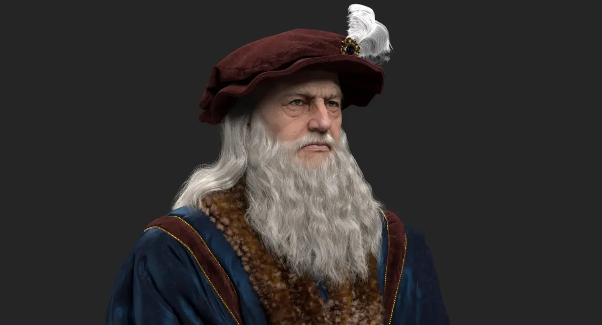 Leonardo Da Vinci Bust 3D model purchase