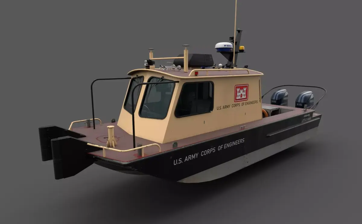 SeaArk Little Giant 25 Low-poly 3D model