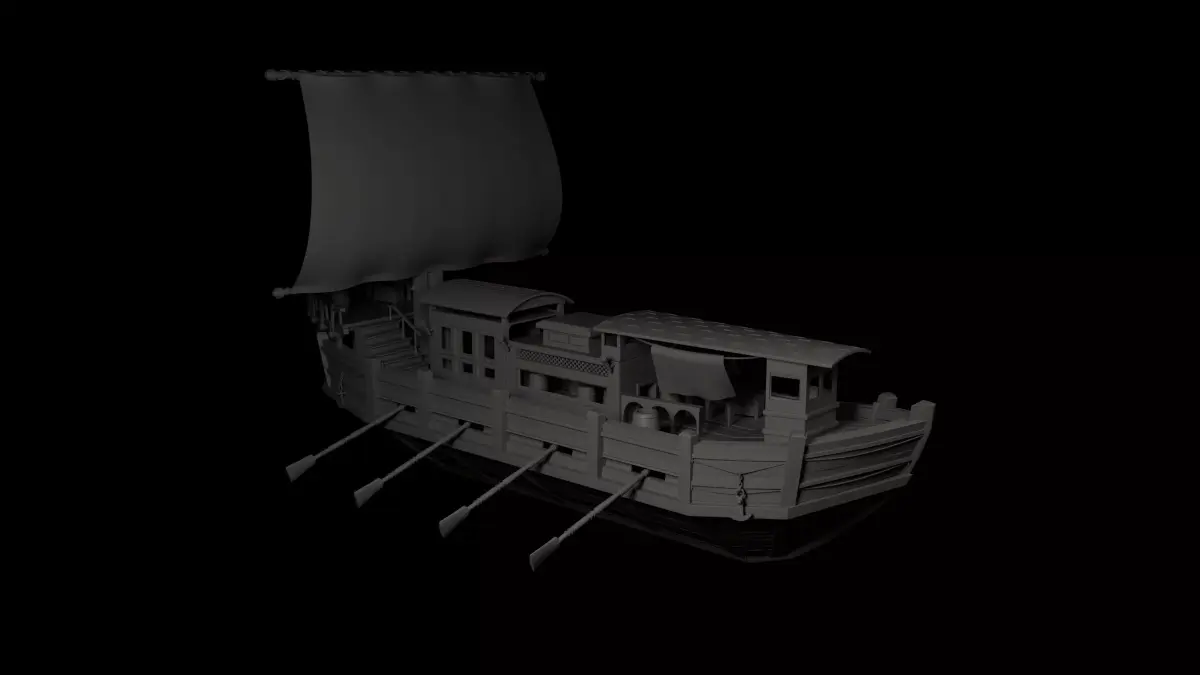 Egypte Boat 3D model