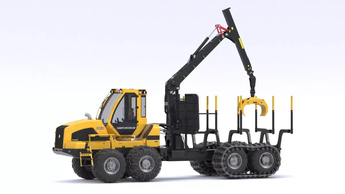 Sampo-Rosenlew FR68 Forwarder 3D model