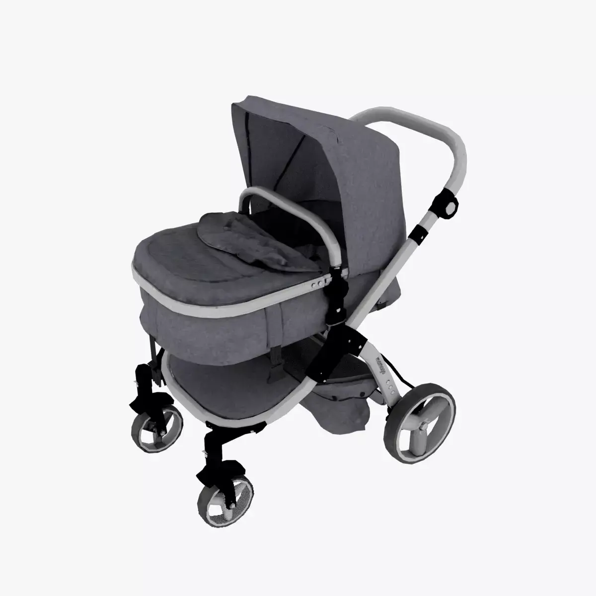 Baby Stroller Low-poly 3D model purchase