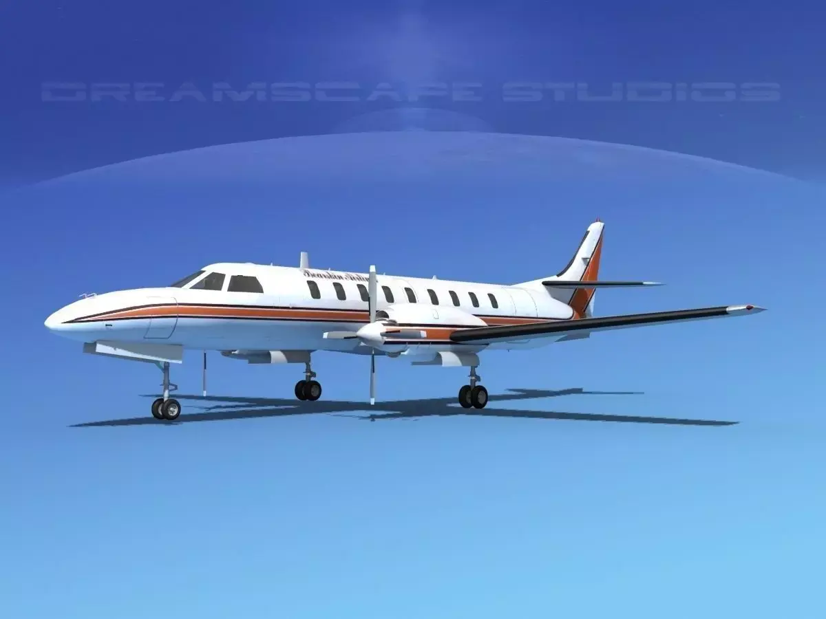 Swearingen SA226 Bearskin Airlines 1 3D model