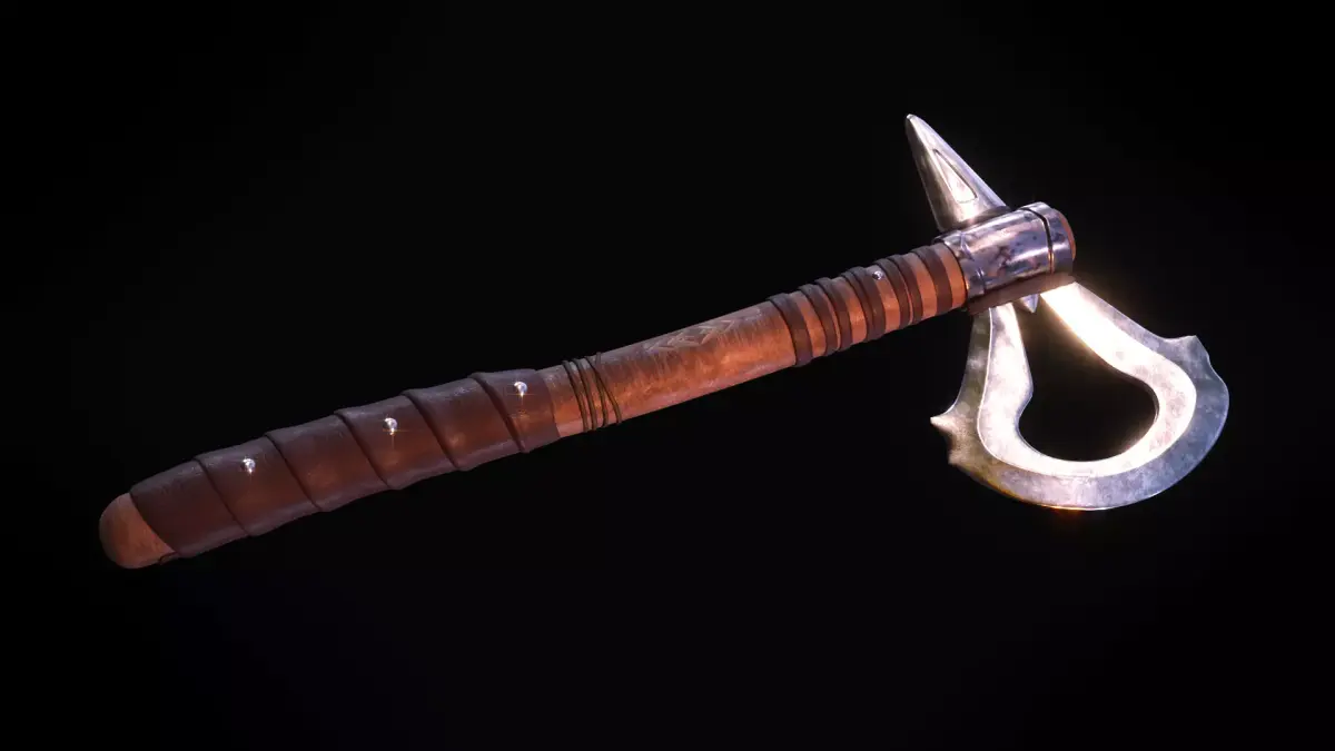 Connor Tomahawk - Assassins Creed III Low-poly 3D model