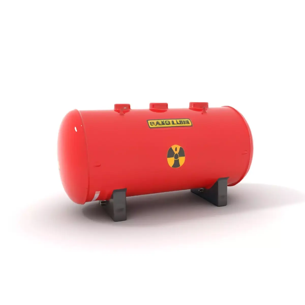 Radiation Tank model pack with PBR textures Low-poly 3D model