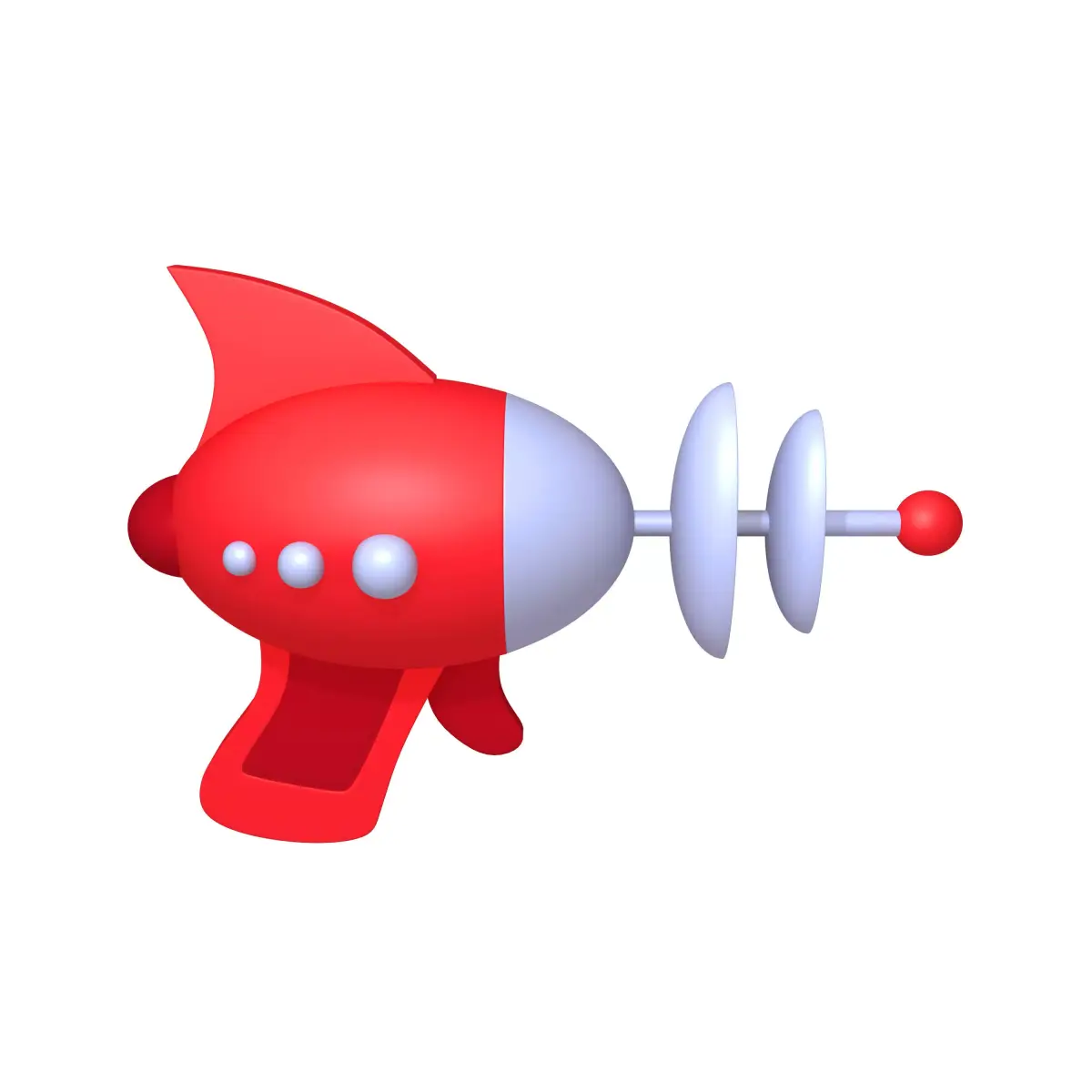 Space Gun Laser Cartoon 3D model