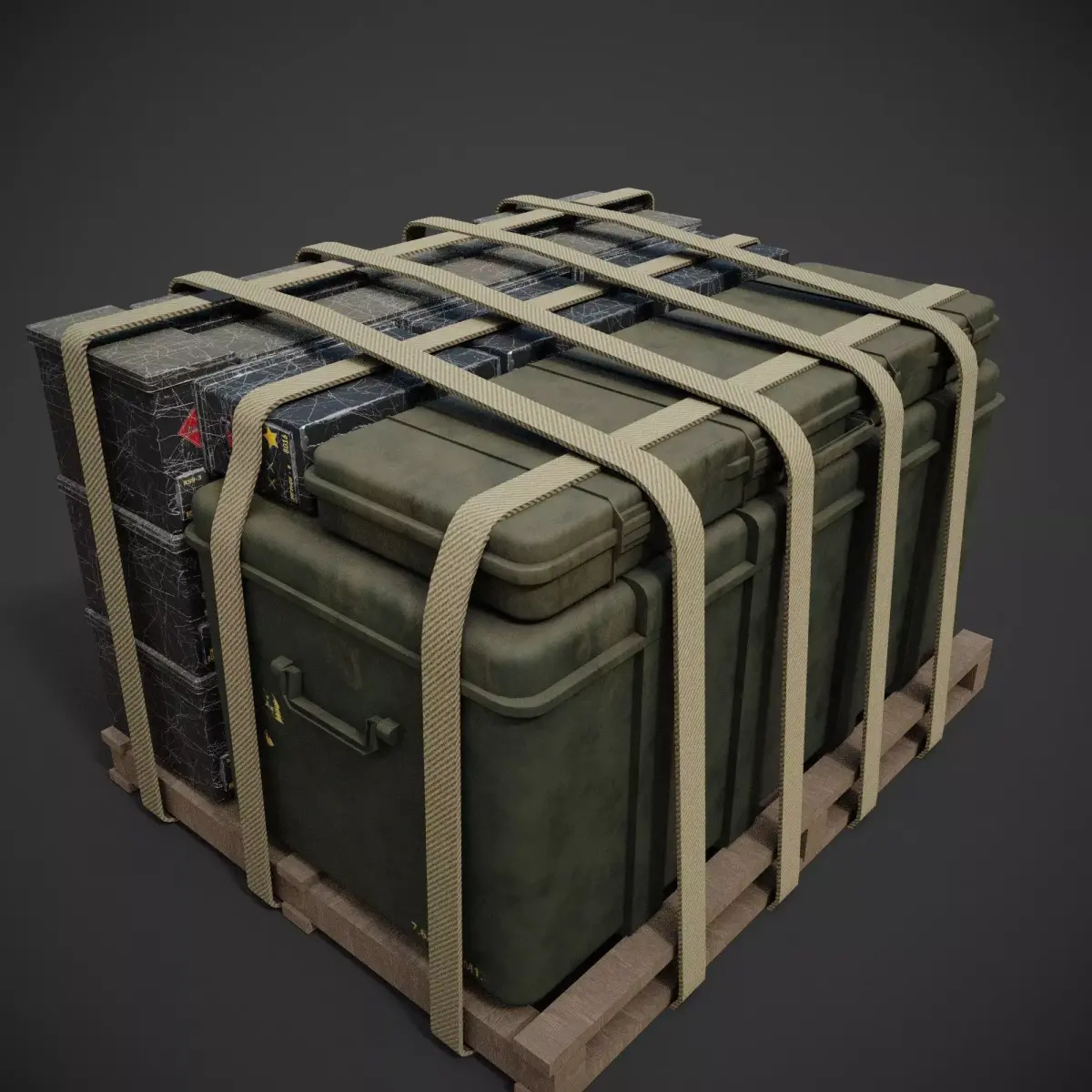 loot box supply Low-poly 3D model