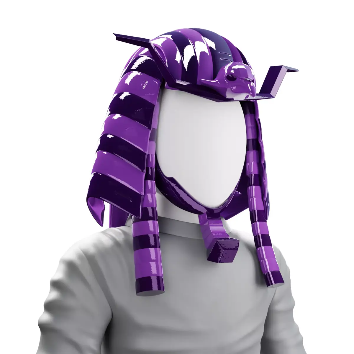 Pharaoh Eagle Hat 05 - SciFi Character Design Low-poly 3D model Low-poly 3D model