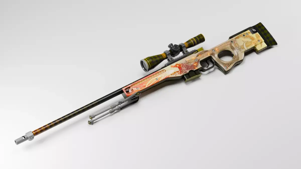 Sparkles Number 1 AWP Dragon Lore 00001111 3D model