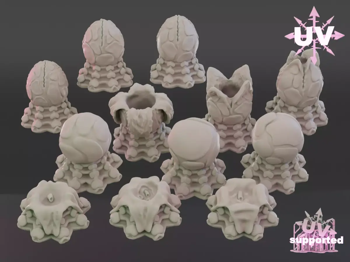 space bugs eggs 3D print model