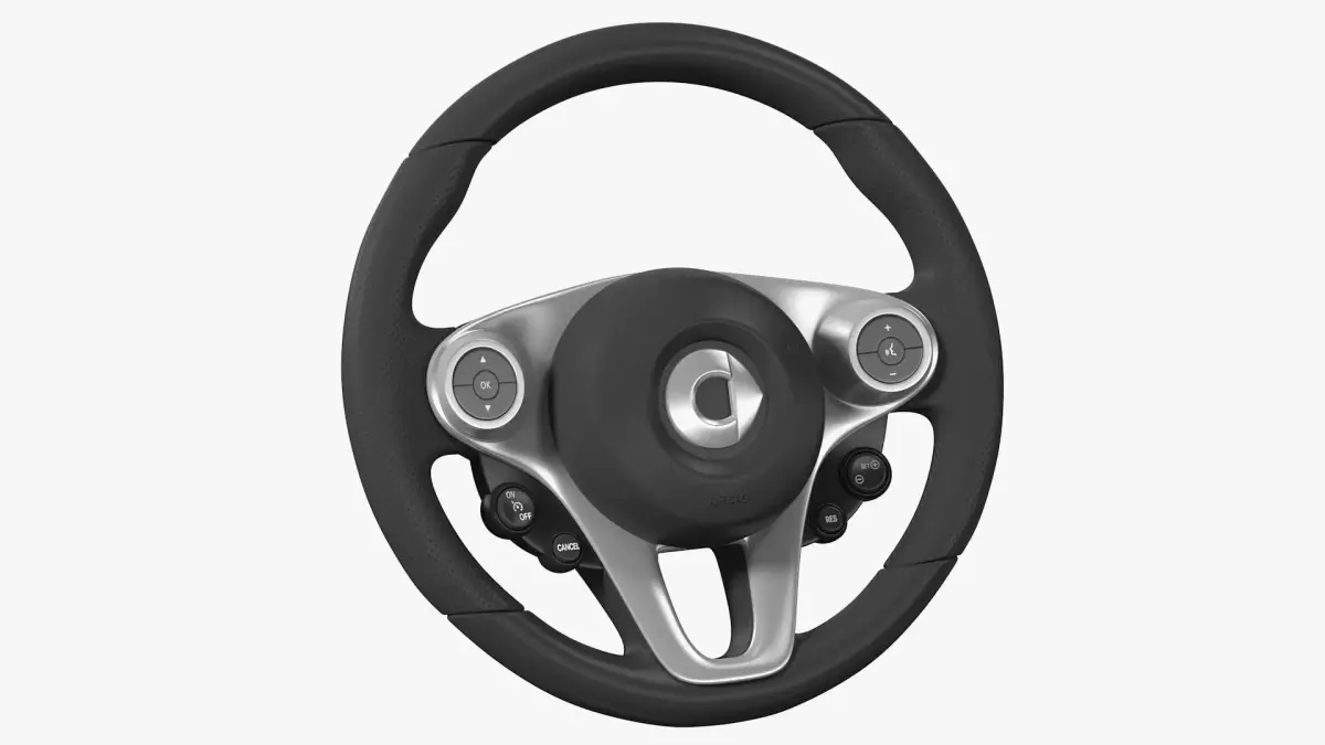 Smart EQ Fortwo Steering Wheel 3D model