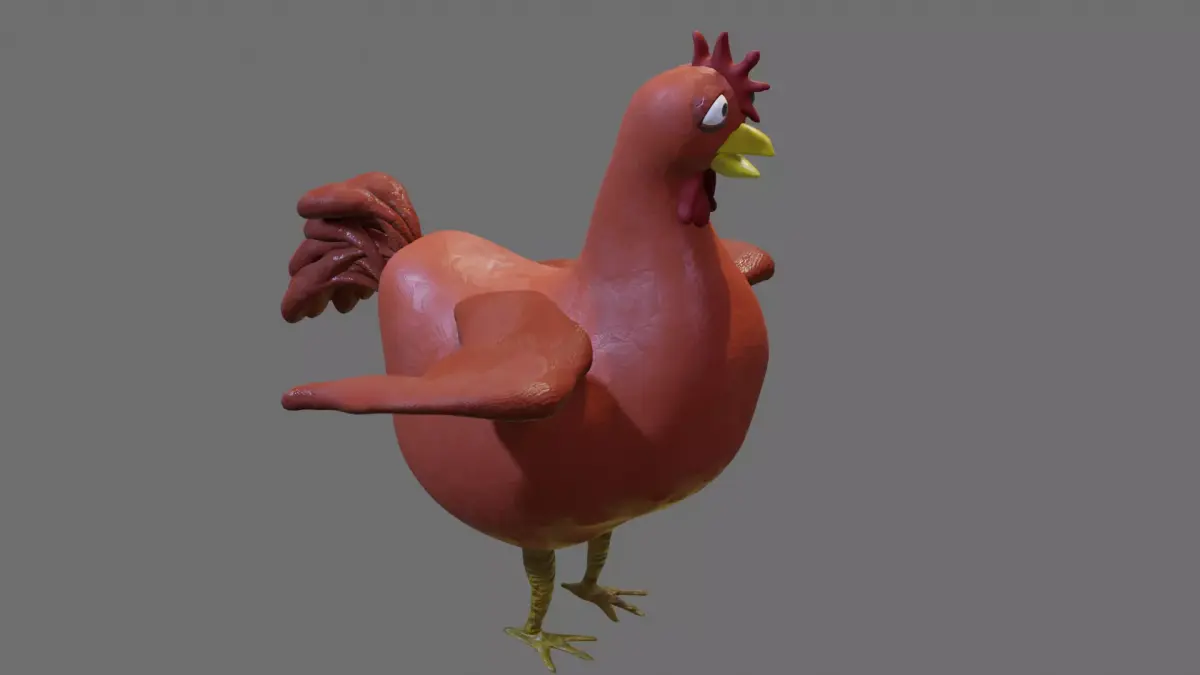 Chiken rooster Free 3D model
