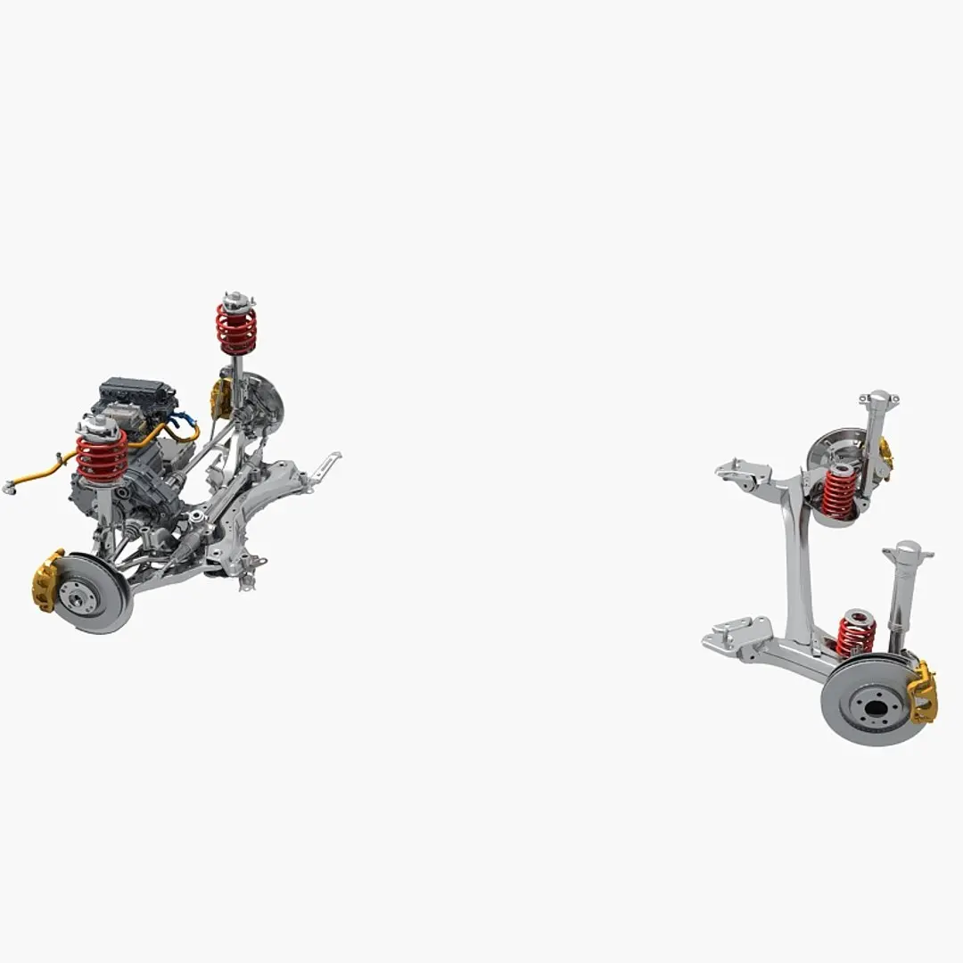 Electric Car Suspension 3D model