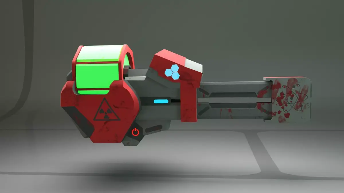 low poly gun Free low-poly 3D model purchase