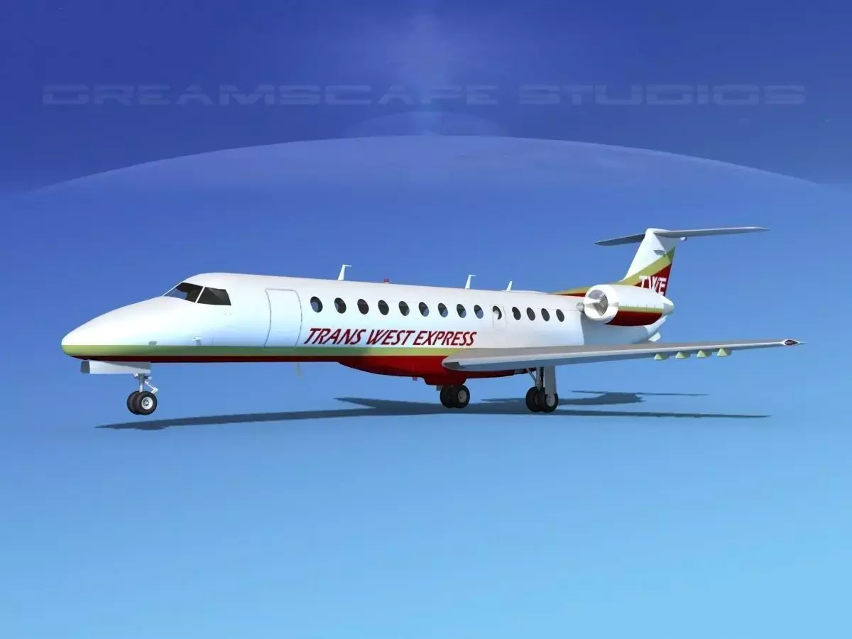 Embraer ERJ-135 Trans West Express 3D model