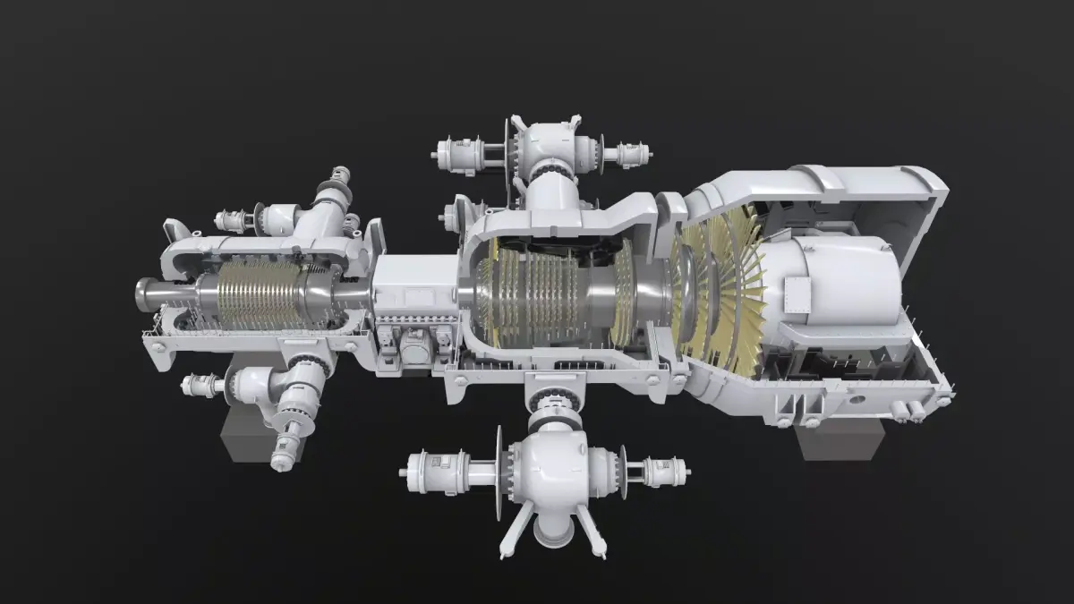 Turbine Cross section 3D model 3D model
