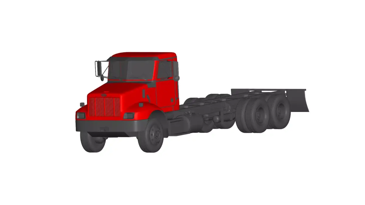 Peterbilt 330 truck   3D model