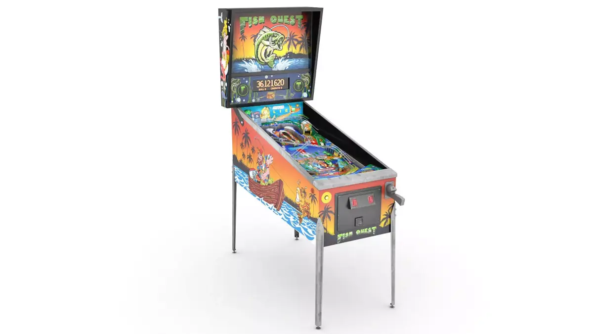 Pinball lowpoly Fish Quest Low-poly 3D model
