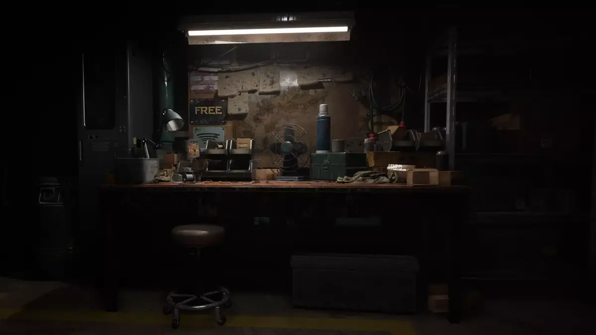 Workbench garage set 3D model