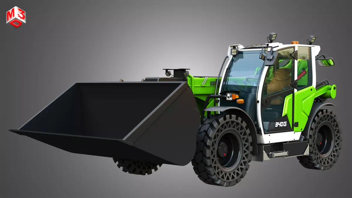 340G Telehandler 3D model