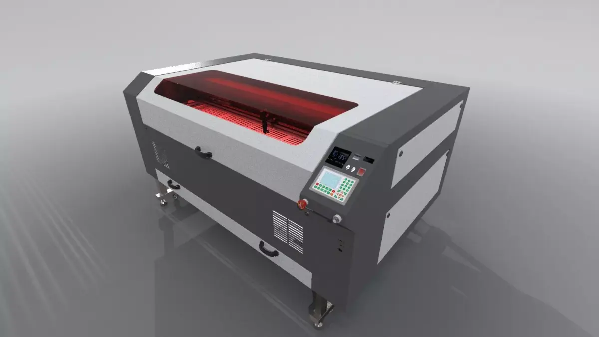 Laser machine CO2 3D model