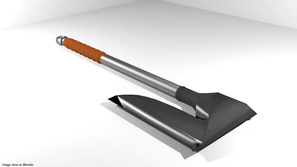 Battle Axe - One Handed Bearded 3D model