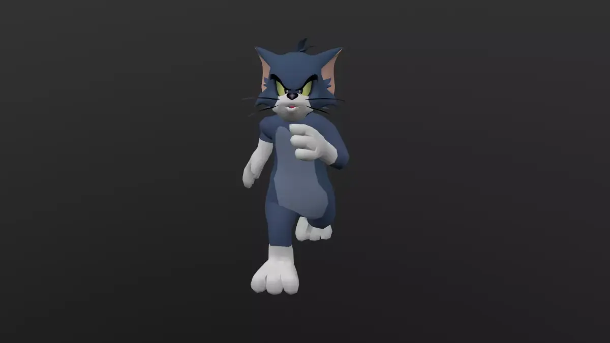 TOMC-016 Tom Cat Running In Place Low-poly 3D model