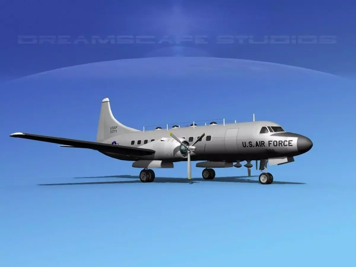 Convair T-29 USAF V03 3D model