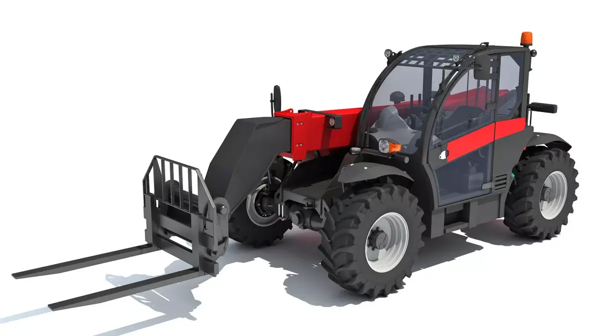 3D Telescopic Telehandler 3D model