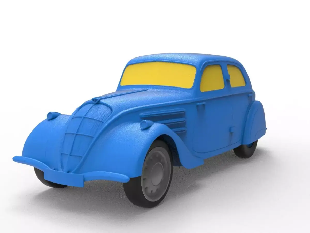 Peugeot 302 1936 Classic Car 3D print model