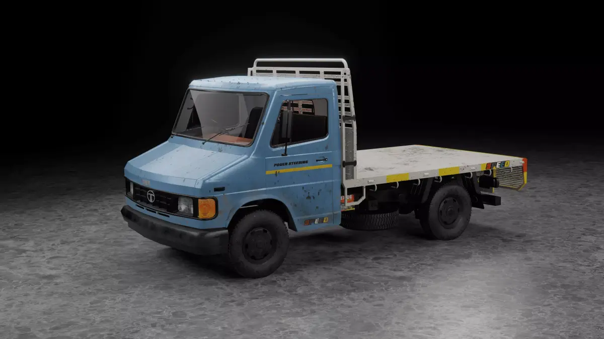 TATA 407 ICONIC INDIAN TRUCK 3D model