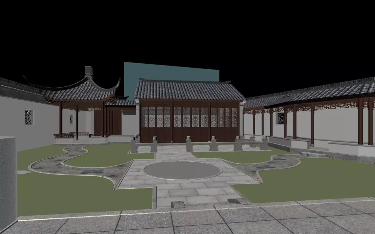 Chinese Style Architecture 3D model 54