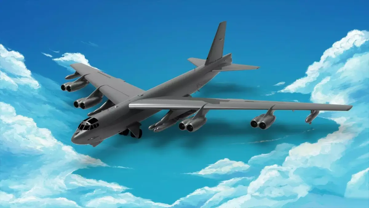 Boeing B-52 Stratofortress 3D model get