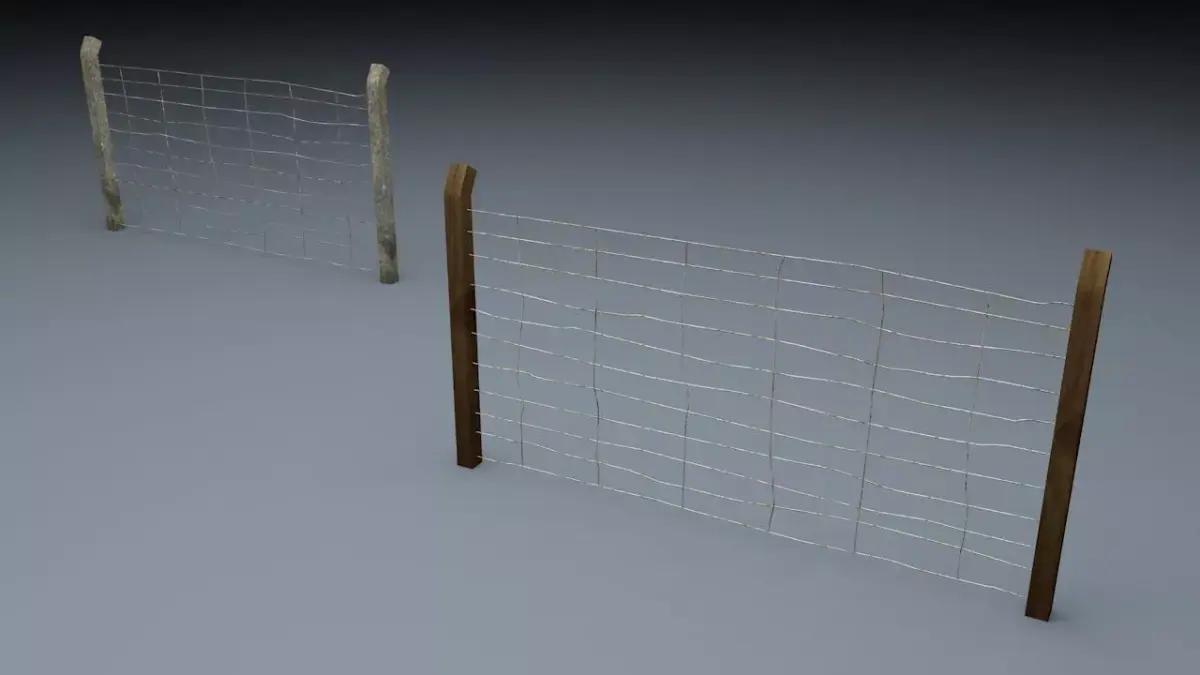 Berlin Wall Old Fence Element 3D model
