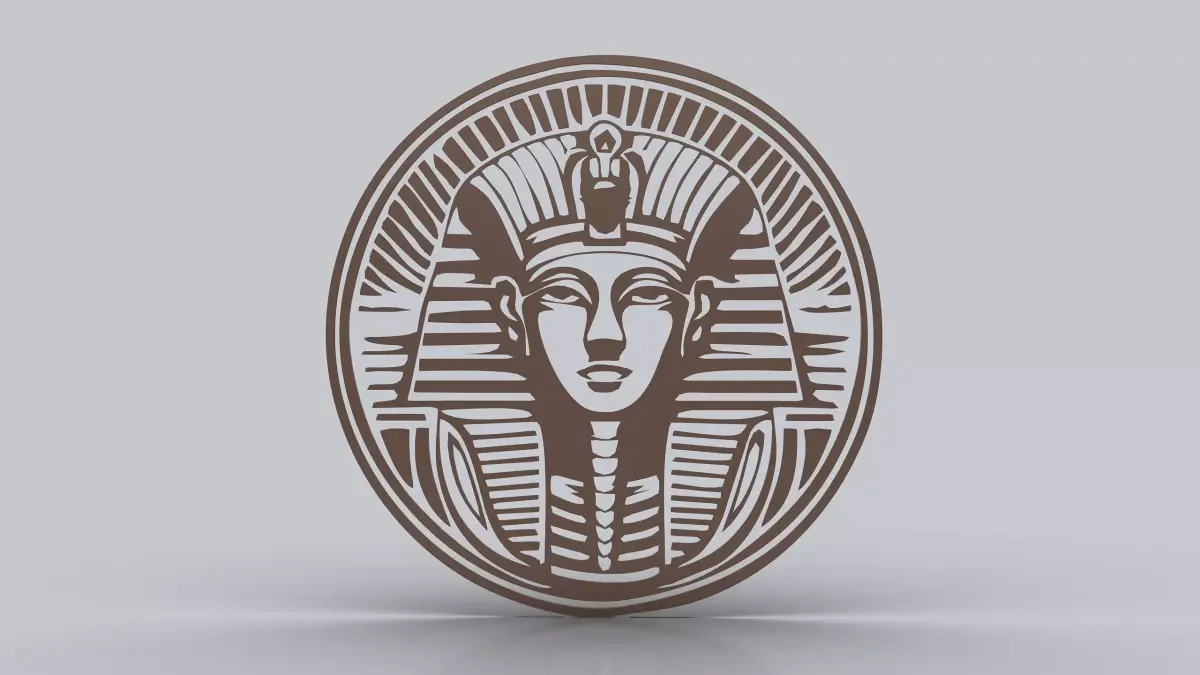 Egyptian Symbols - 054 - A - Topology Low-poly 3D model