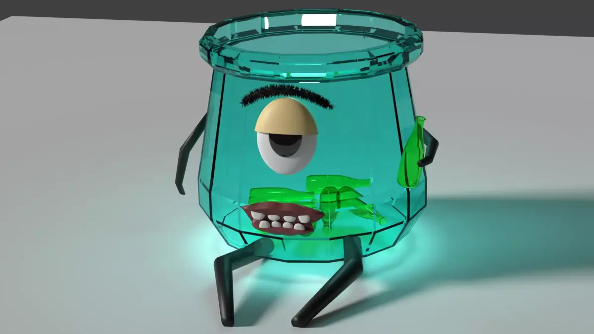alcoholic botlle 3D model