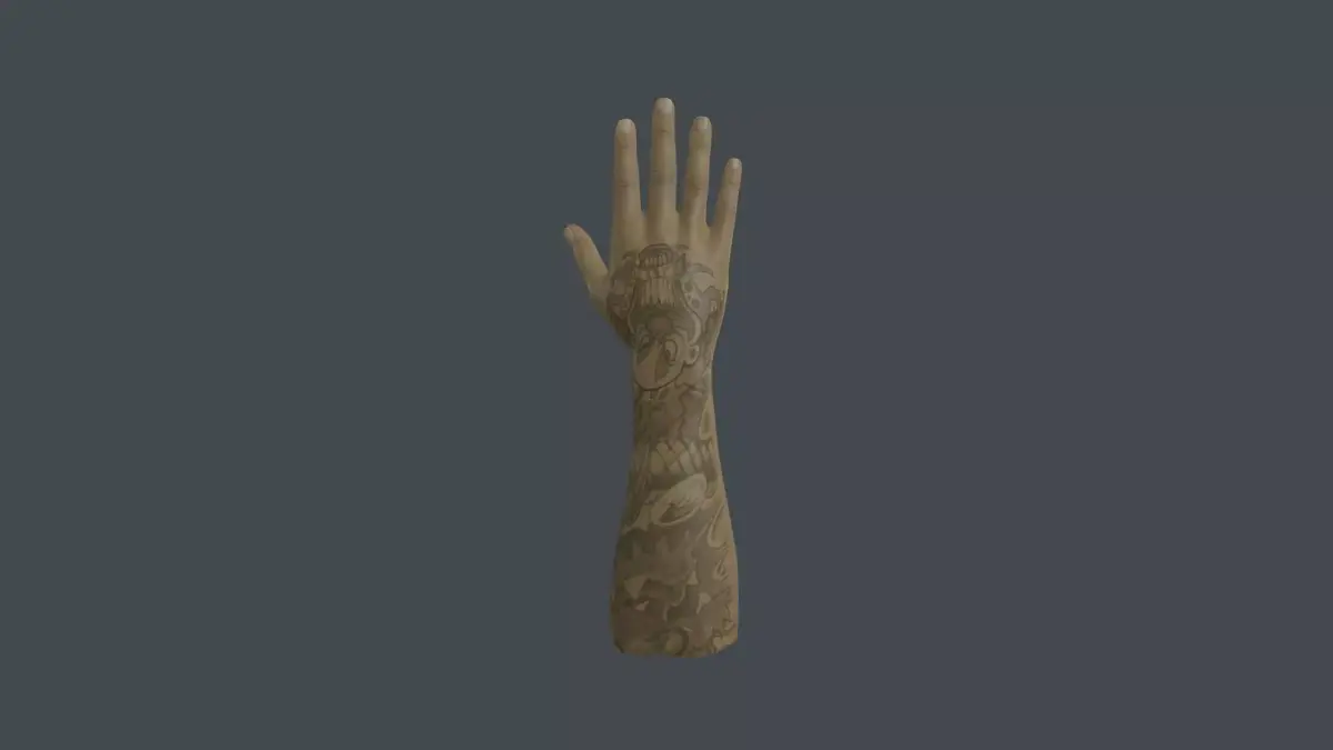 HAND-013 Right Hand Low-poly 3D model