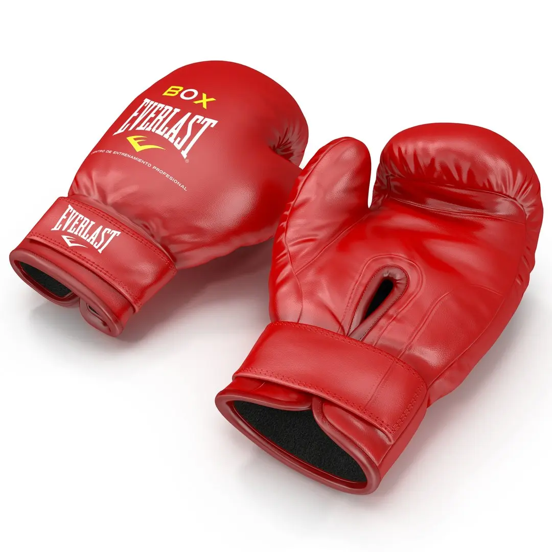 Boxing Gloves Everlast Red 3D model