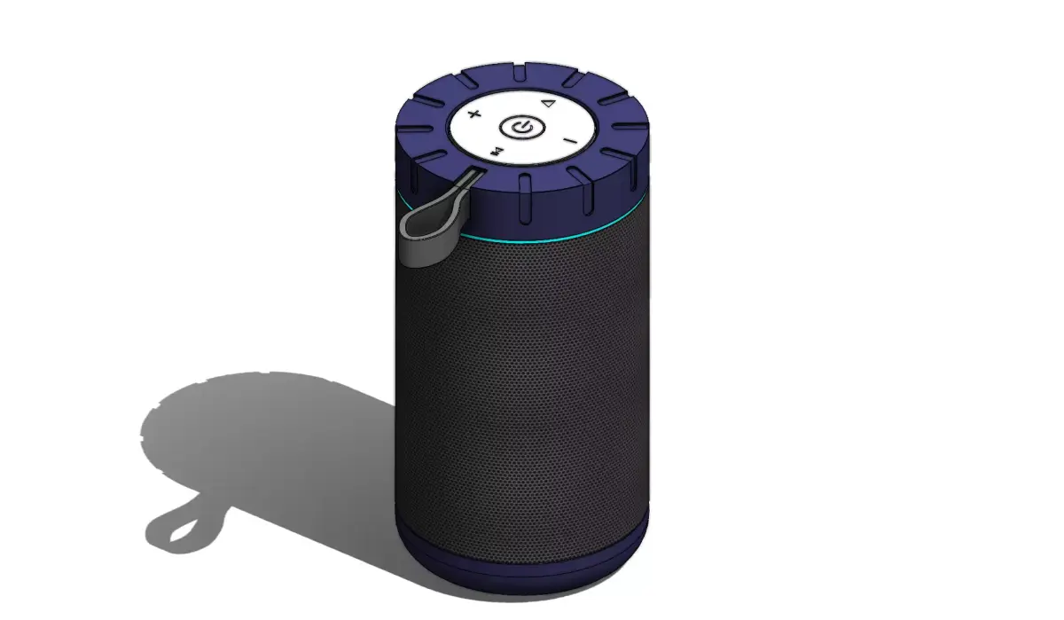 Portable speaker SolidWorks Model Free 3D model
